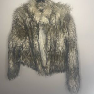Faux fur coat
